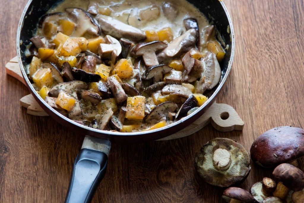 Nudeln-mit-Kürbis-und-Pilzen-3