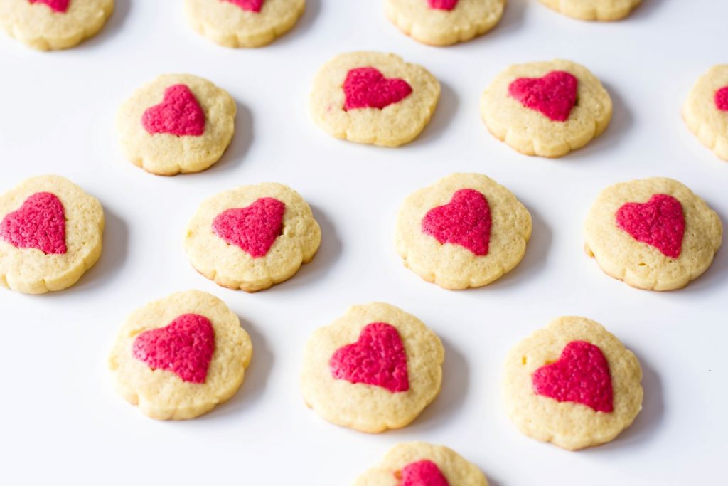 Kekse mit rotem Herz - Kaschula