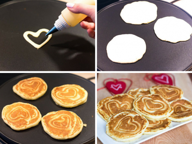 Pancakes mit Herz