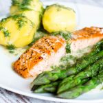 Rezept Lachsfilet mit grünem Spargel