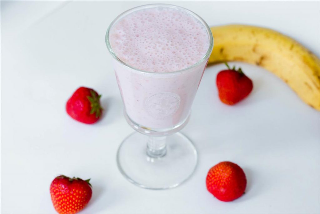 Bananen Erdbeer Shake