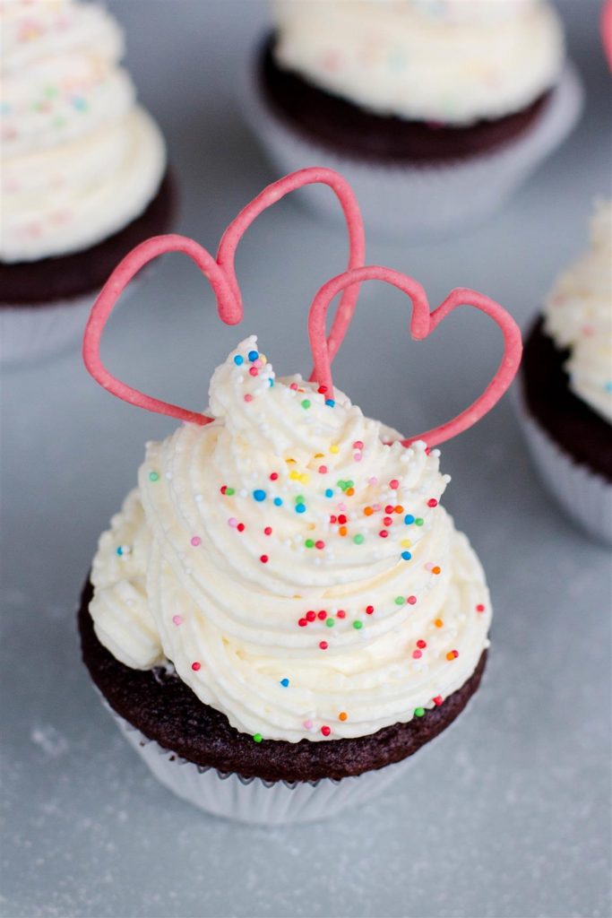 Cupcakes mit Herz zum Muttertag