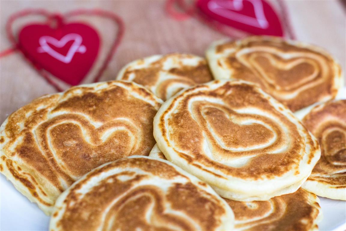 Pancakes mit Herz