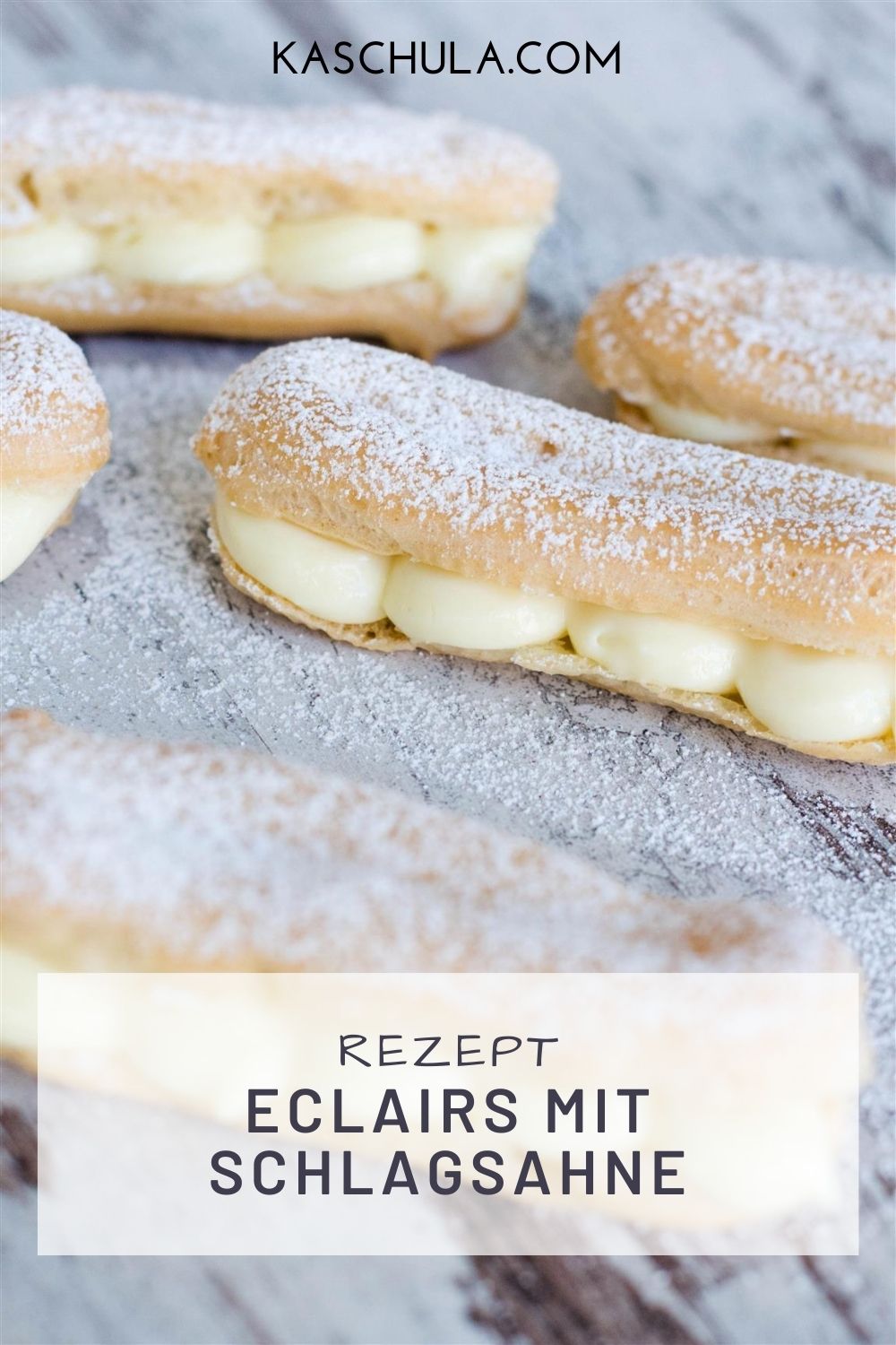 Eclairs mit Schlagsahne Rezept