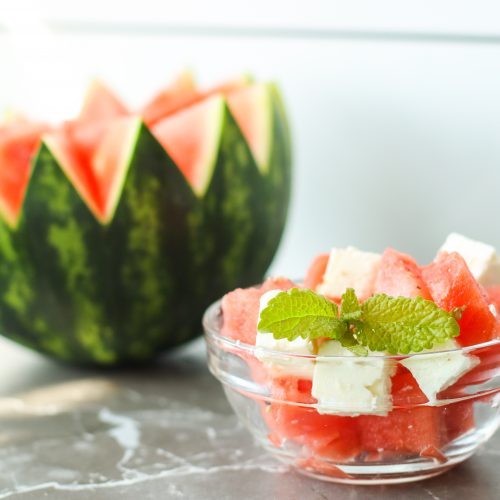 Wassermelone Feta Salat