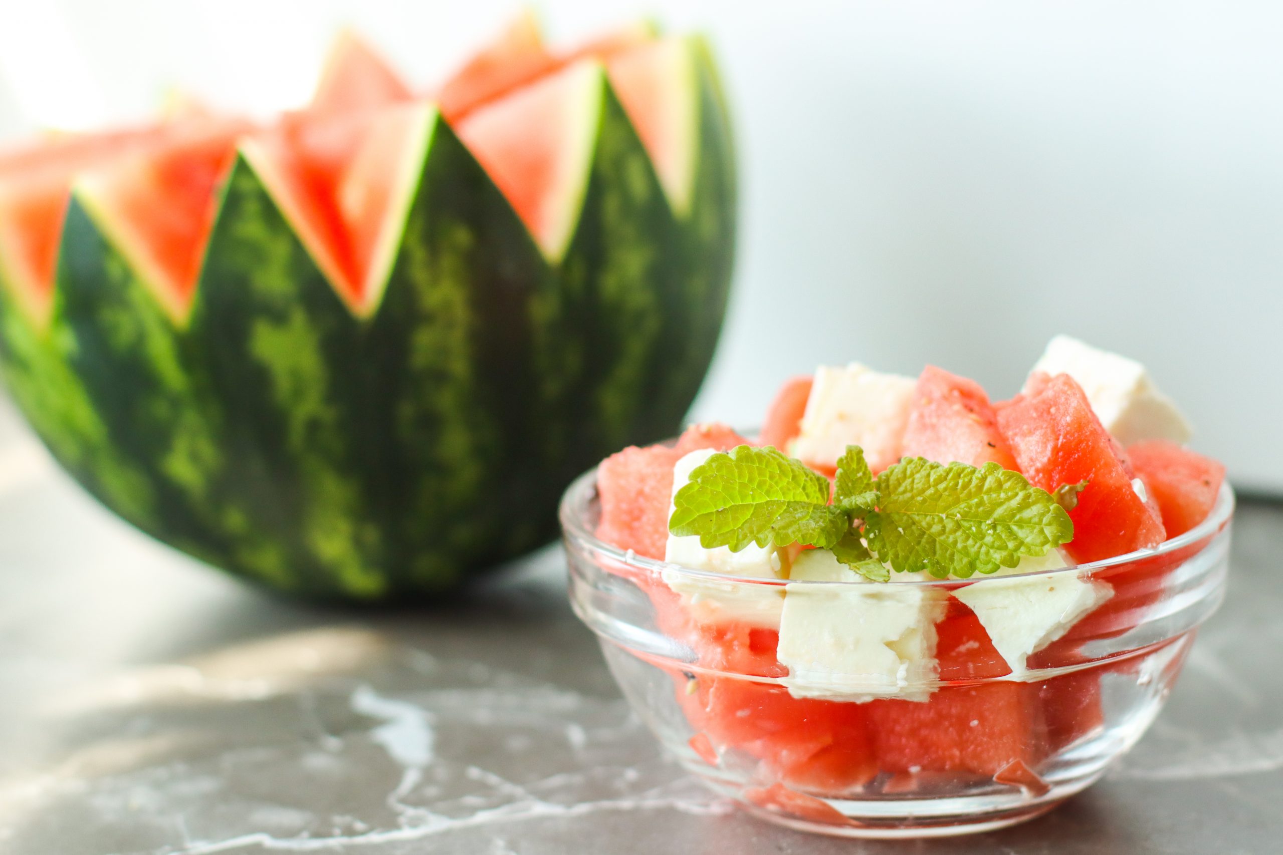 Wassermelone Feta Salat in 5 Minuten - Kaschula
